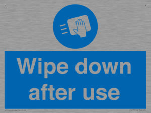 Wipe down after use